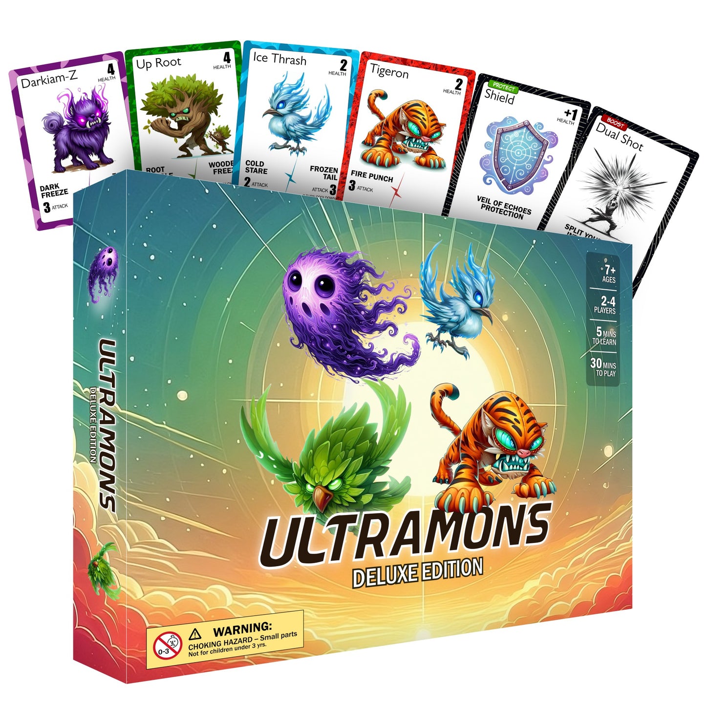 Ultramons Deluxe – Monster Battle Card Game for Adults, Kids & Teens