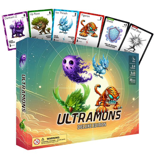 Ultramons Deluxe – Monster Battle Card Game for Adults, Kids & Teens
