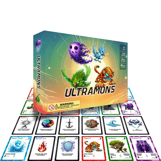 Ultramons Lite – Monster Battle Card Game for Adults, Kids & Teens | Travel Edition
